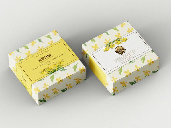 Honey Beewax Mustard Soap (100% Natural)